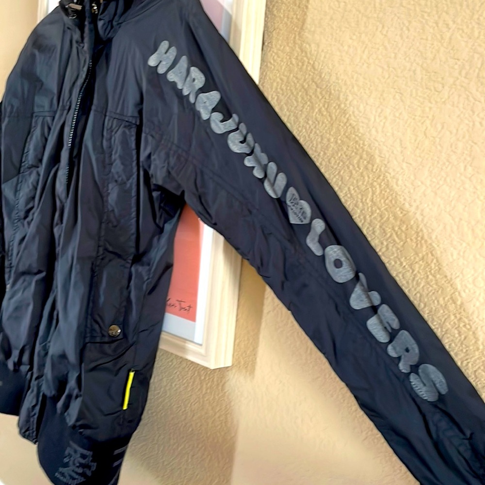Harajuku Lovers hooded light rain jacket Medium